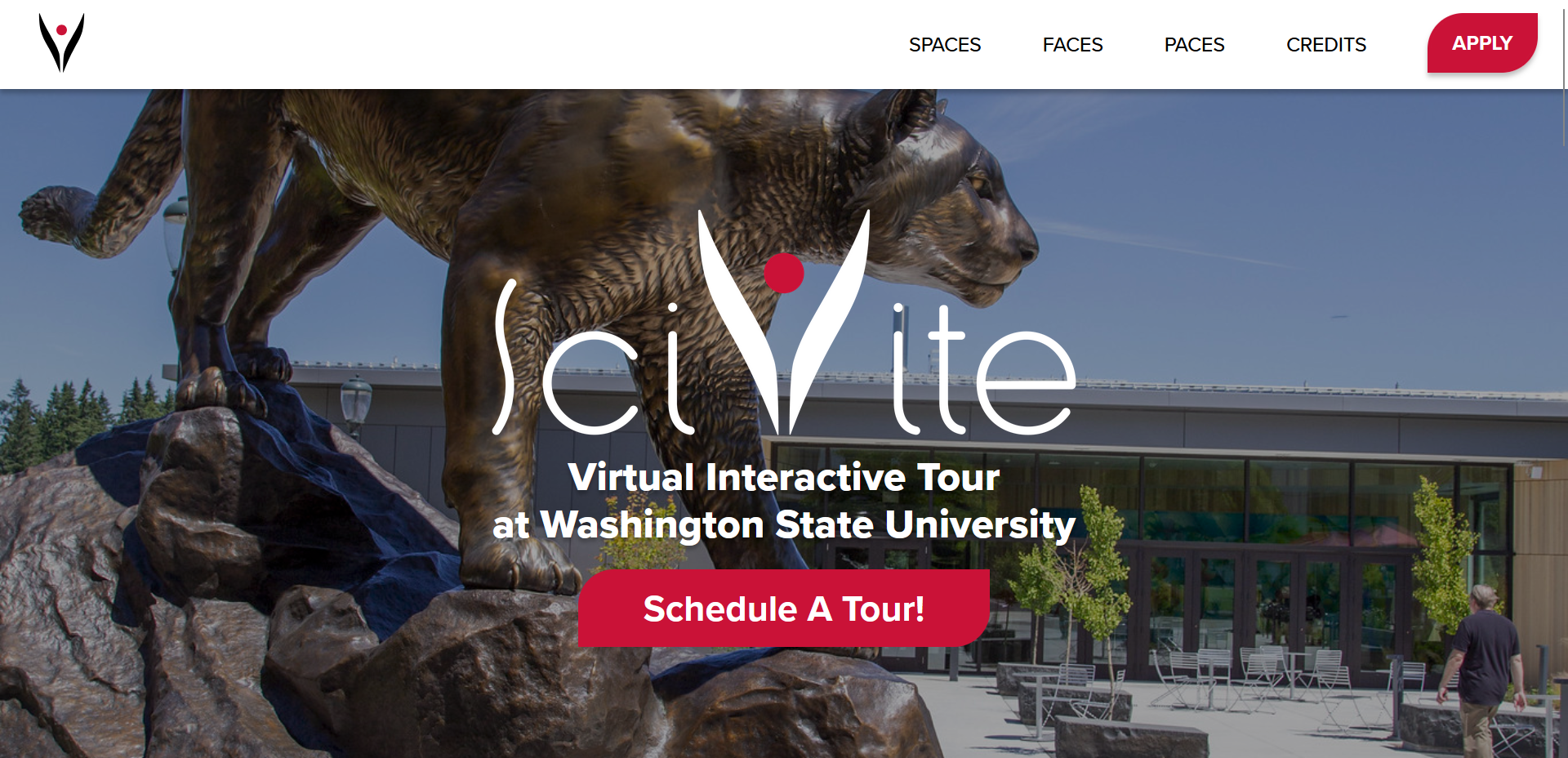 Screenshot of the SciVite homepage